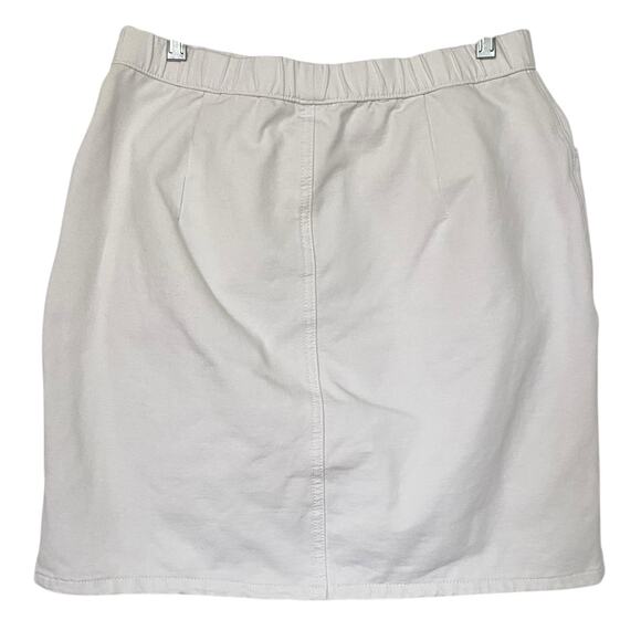 QUACKER FACTORY DREAMJEANNE NWOT Oh Grommet Skort Skirt Size Small Short White - Picture 3 of 5
